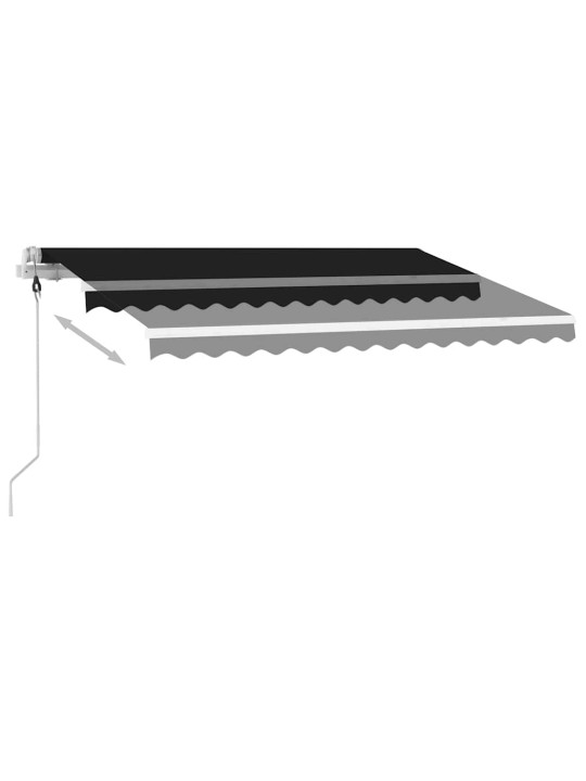 Volně stojící automatická markýza 350 x 250 cm antracitová