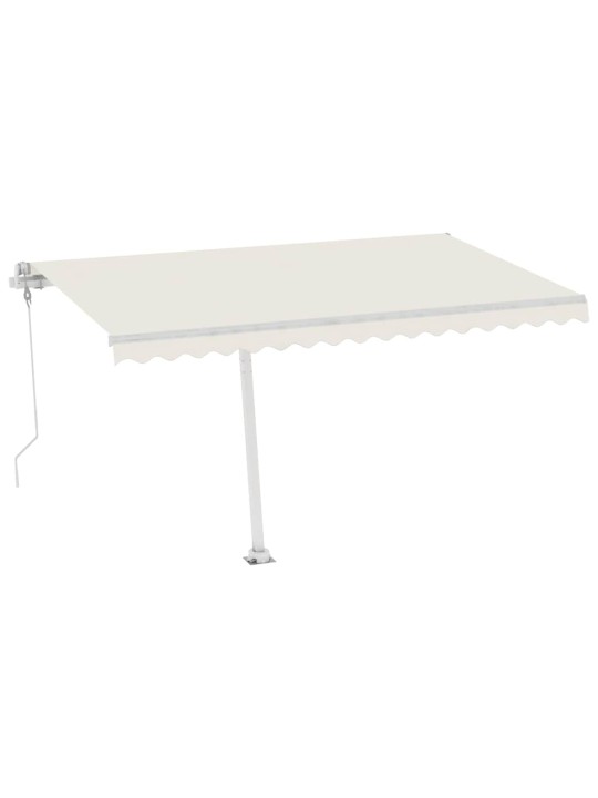 Volně stojící automatická markýza 400 x 300 cm krémová