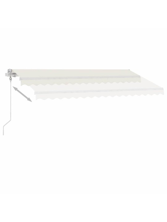 Volně stojící automatická markýza 400 x 300 cm krémová