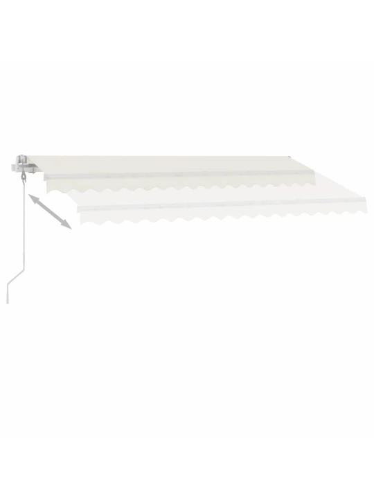 Volně stojící automatická markýza 400 x 300 cm krémová
