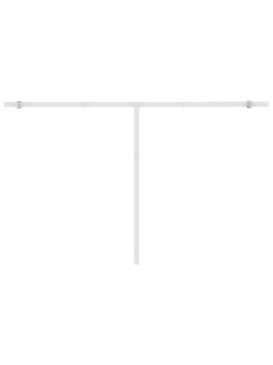 Ručně zatahovací markýza s led světlem 450 x 300 cm antracitová