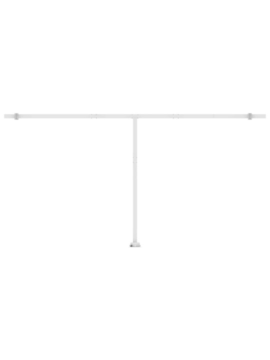 Ručně zatahovací markýza s led světlem 600 x 300 cm antracitová