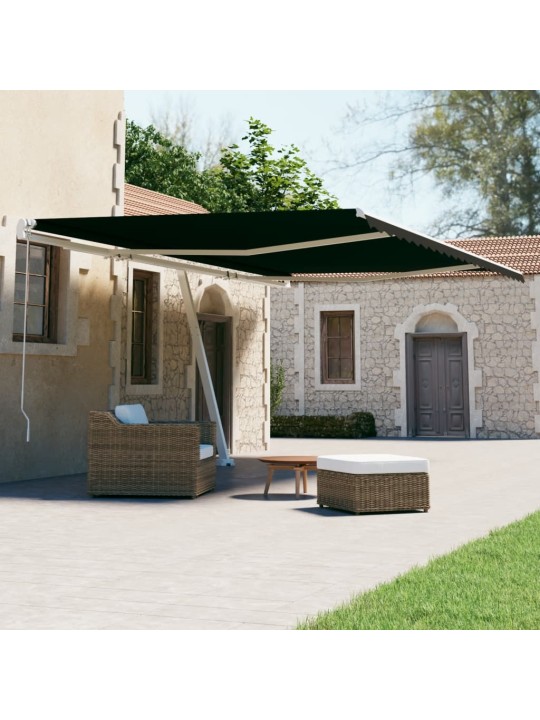 Volně stojící automatická markýza 600 x 300 cm antracitová