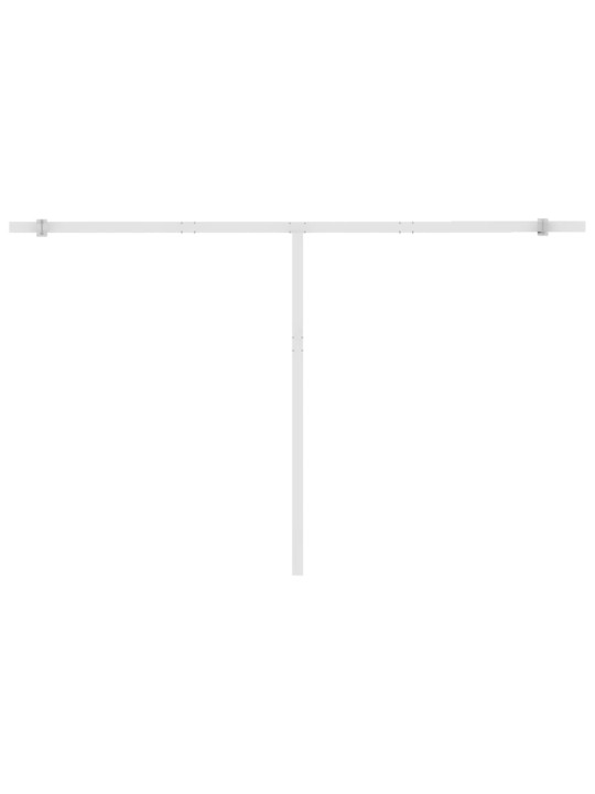 Volně stojící ručně zatahovací markýza 400x350 cm oranžovohnědá