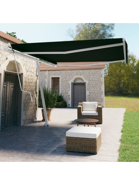 Volně stojící automatická markýza 400 x 350 cm antracitová