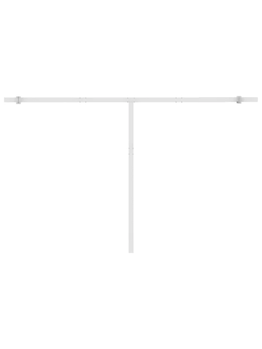 Ručně zatahovací markýza s led světlem 450 x 350 cm žlutobílá