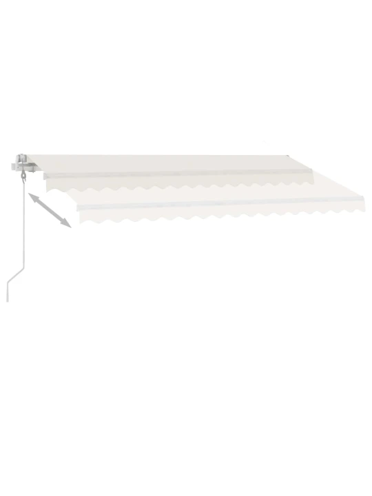 Volně stojící automatická markýza 450 x 350 cm krémová