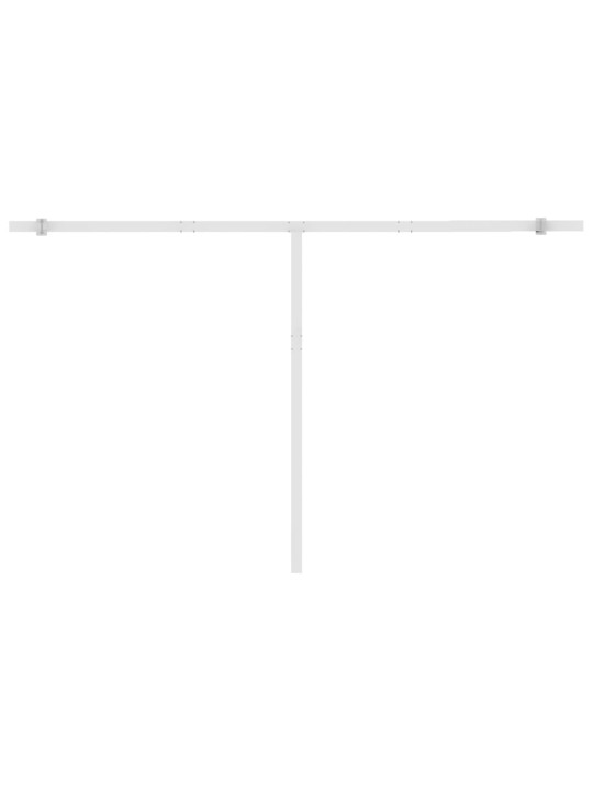 Automatická markýza LED a senzor větru 450x350 cm oranžovohnědá