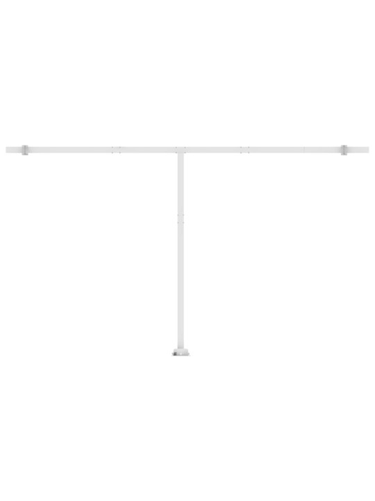 Ručně zatahovací markýza s led světlem 500 x 350 cm modrobílá