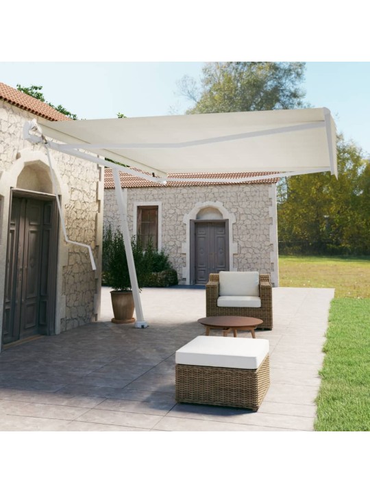 Volně stojící automatická markýza 500 x 350 cm krémová