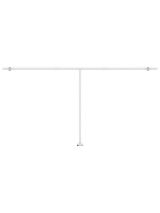 Ručně zatahovací markýza s led světlem 600x350 cm oranžovohnědá