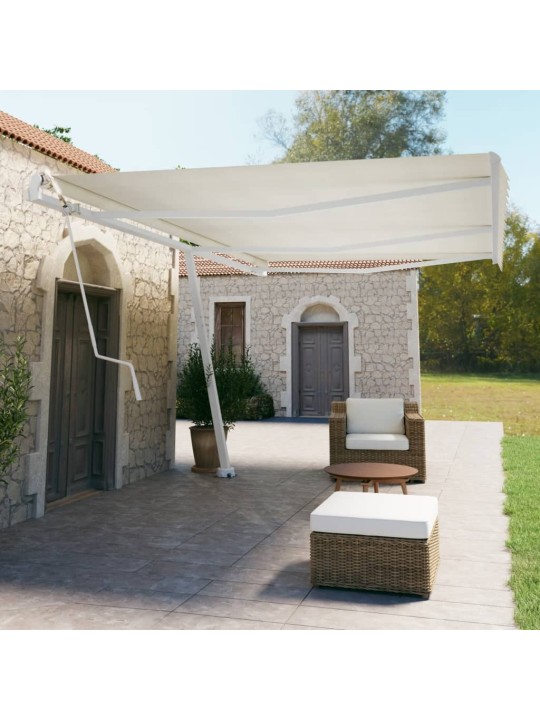 Volně stojící automatická markýza 600 x 350 cm krémová