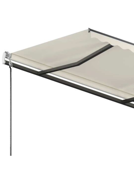 Volně stojící ručně zatahovací markýza 300 x 250 cm krémová