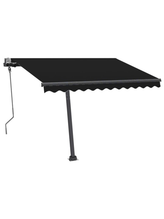 Volně stojící ručně zatahovací markýza 300 x 250 cm antracitová