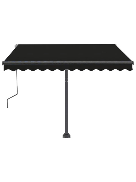 Volně stojící ručně zatahovací markýza 300 x 250 cm antracitová