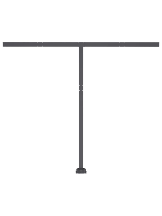 Ručně zatahovací markýza s LED světlem 300x250 cm modrá a bílá