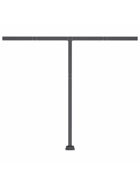 Ručně zatahovací markýza s LED světlem 300 x 250 cm žlutobílá