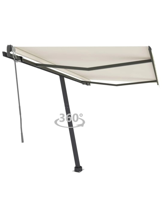 Volně stojící automatická markýza 300 x 250 cm krémová