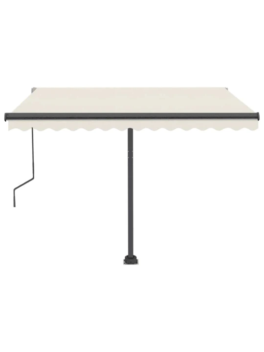 Automatická markýza led a senzor větru 300 x 250 cm krémová