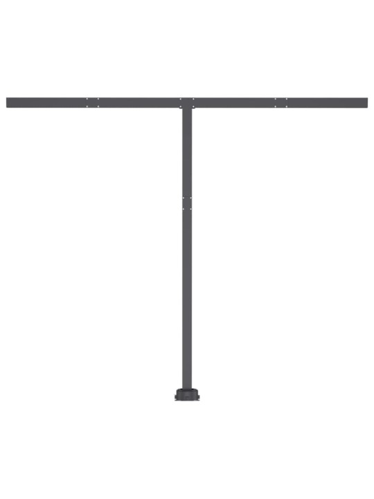 Volně stojící ručně zatahovací markýza 350 x 250 cm modrá/bílá