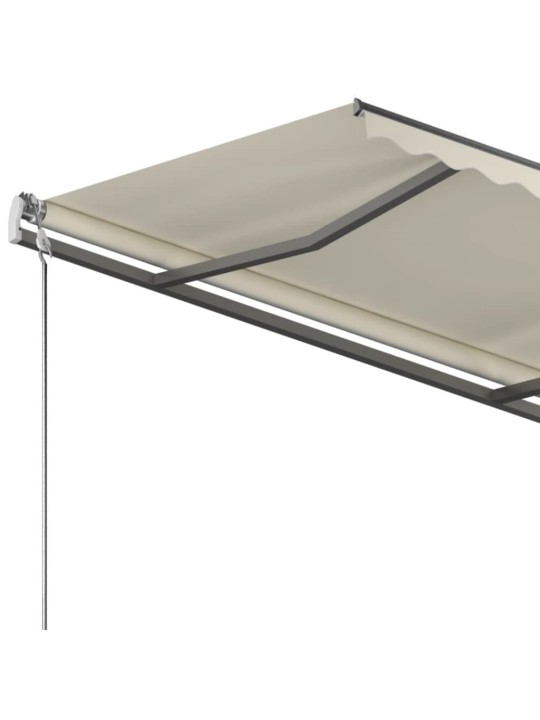 Volně stojící ručně zatahovací markýza 350 x 250 cm krémová