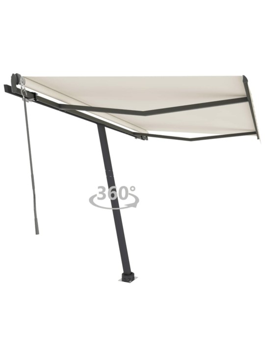 Volně stojící automatická markýza 350 x 250 cm krémová