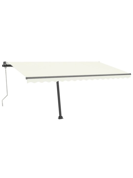 Volně stojící automatická markýza 400 x 300 cm krémová