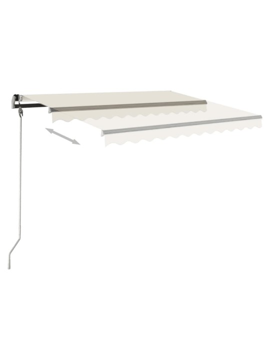 Volně stojící automatická markýza 450 x 300 cm krémová