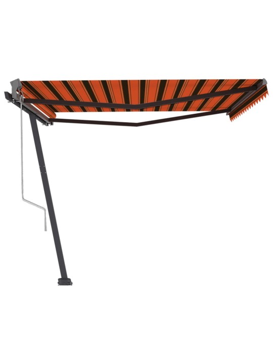 Volně stojící automatická markýza 450 x 300 cm oranžová/hnědá