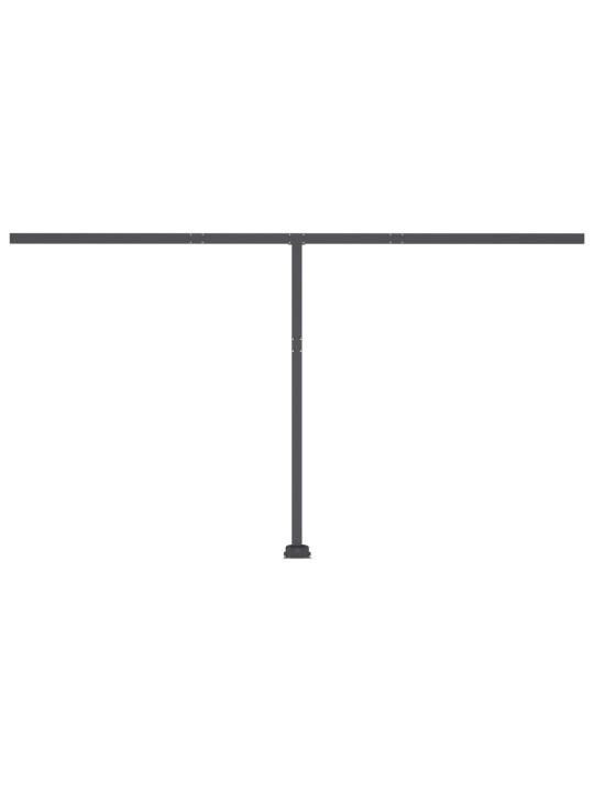 Automatická markýza LED a senzor větru 450x300 cm oranžovohnědá