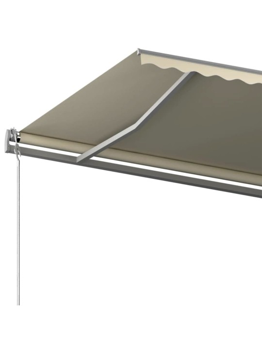 Volně stojící ručně zatahovací markýza 500 x 300 cm krémová