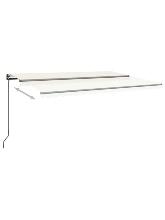 Volně stojící automatická markýza 500 x 300 cm krémová