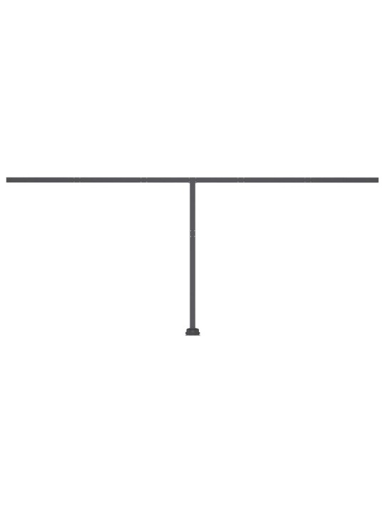 Automatická markýza LED a senzor větru 500 x 300 cm antracitová