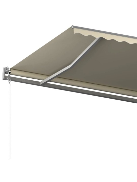 Volně stojící ručně zatahovací markýza 600 x 300 cm krémová