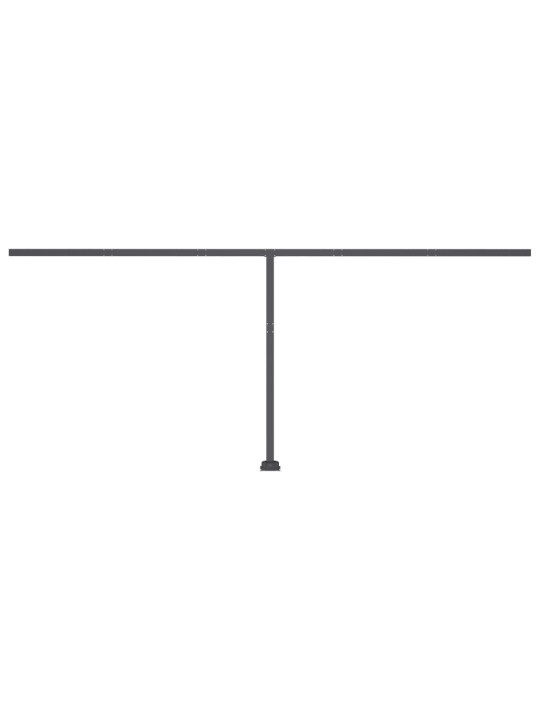 Automatická markýza LED a senzor větru 600 x 300 cm žlutobílá