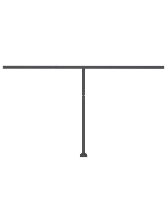 Ručně zatahovací markýza s LED světlem 400 x 350 cm žlutobílá
