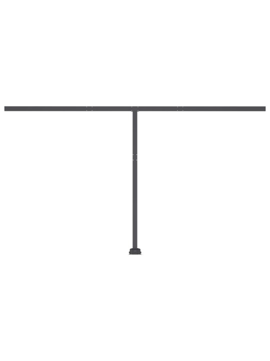 Automatická markýza LED a senzor větru 400 x 350 cm modrobílá