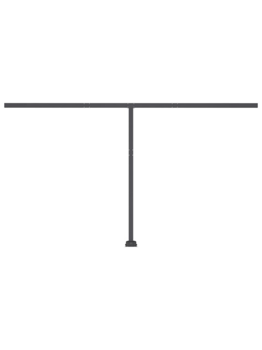 Automatická markýza led a senzor větru 400x350 cm oranžovohnědá