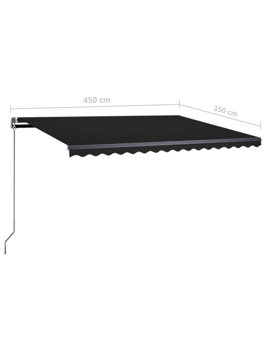 Volně stojící automatická markýza 450 x 350 cm antracitová