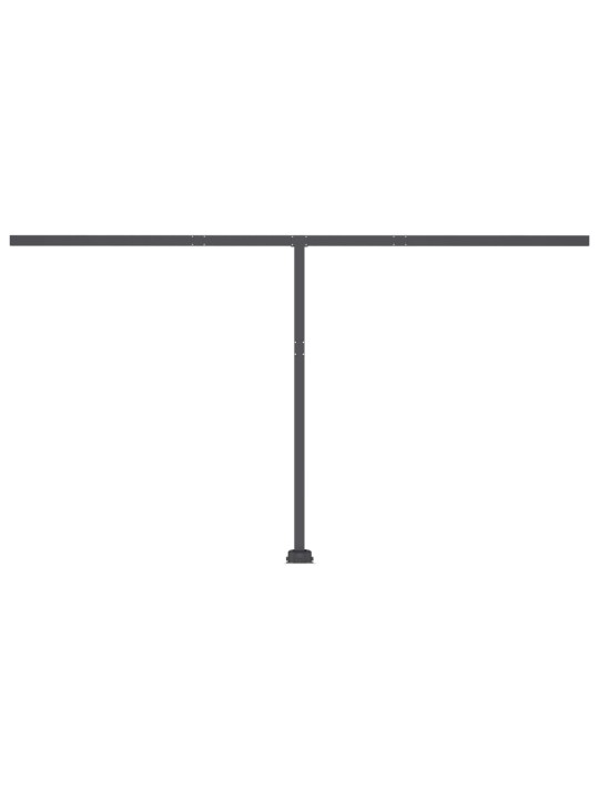 Automatická markýza LED a senzor větru 450 x 350 cm krémová