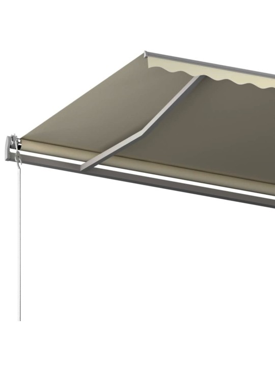 Volně stojící ručně zatahovací markýza 500 x 350 cm krémová