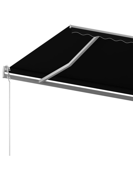 Volně stojící ručně zatahovací markýza 500 x 350 cm antracitová
