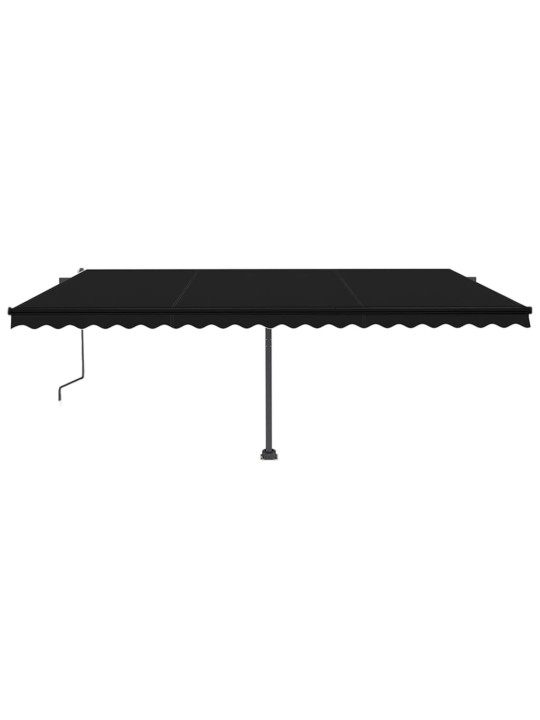 Volně stojící automatická markýza 500 x 350 cm antracitová