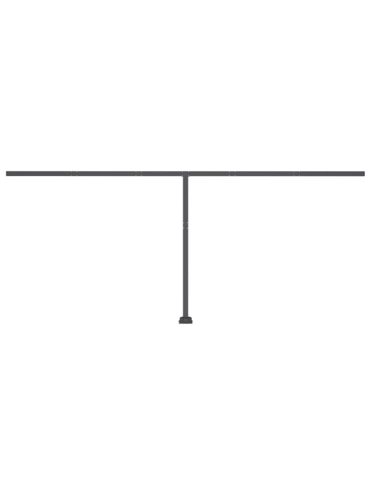 Ručně zatahovací markýza s LED světlem 600 x 350 cm žlutobílá