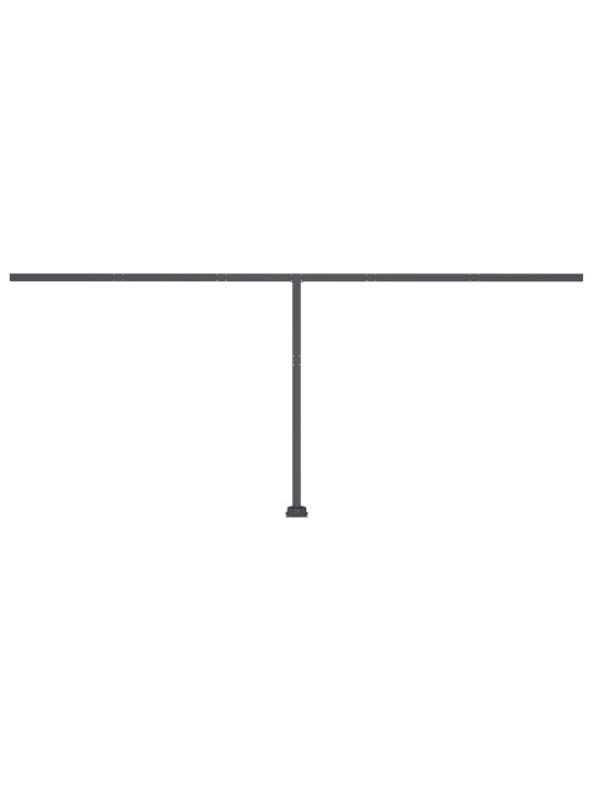 Automatická markýza led a senzor větru 600x350 cm oranžovohnědá