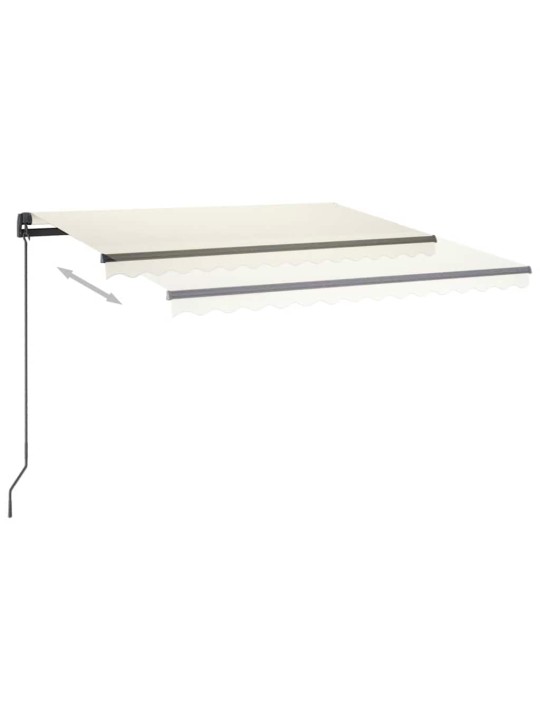 Automatická markýza led a senzor větru 3 x 2,5 m krémová
