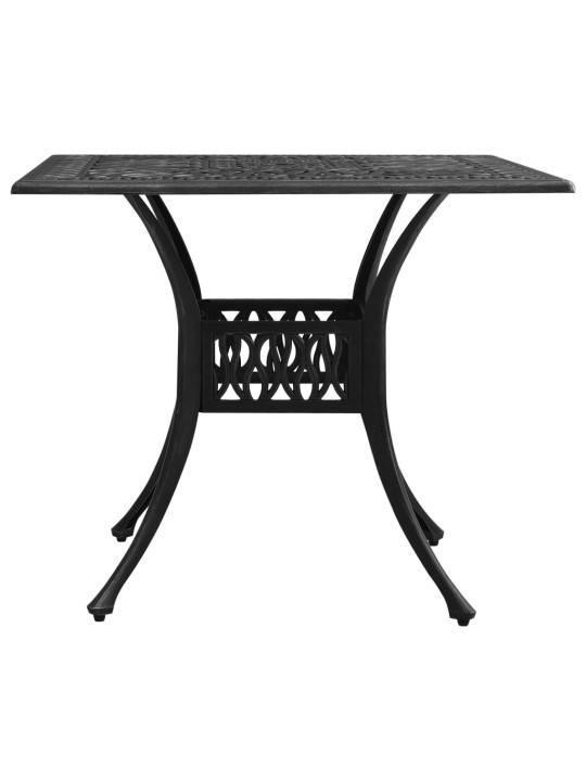 3dílný bistro set litý hliník černý