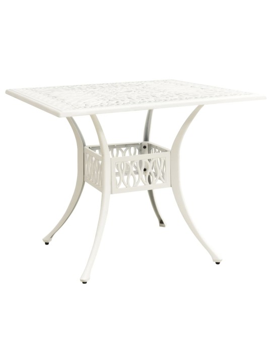 3dílný bistro set litý hliník bílý