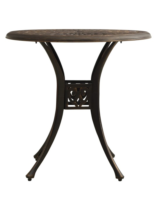 5dílný bistro set litý hliník bronzový