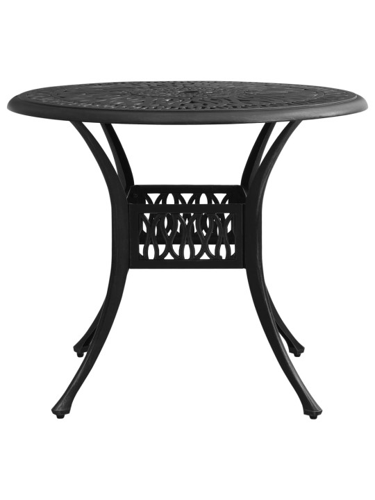 5dílný bistro set litý hliník černý